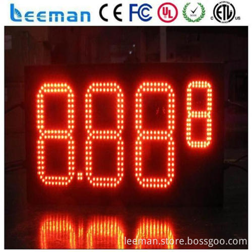 4 digit led timer small led countdown timer petrol station led signs